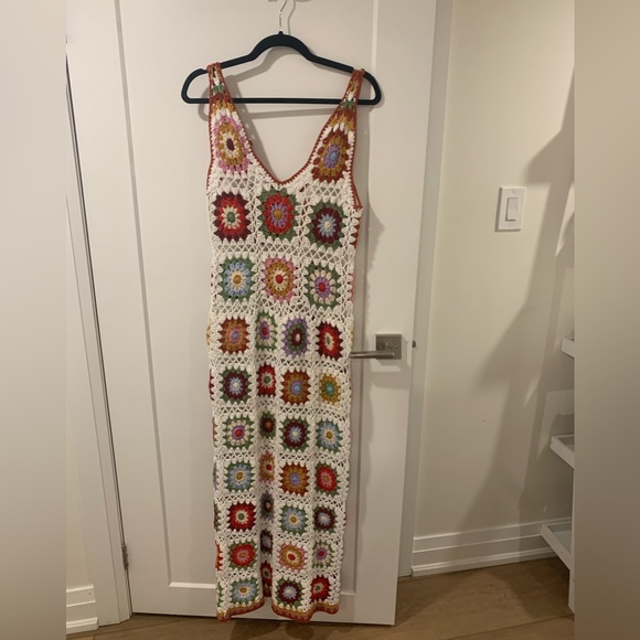 Custom made granny square crochet dress - Picture 2 of 3